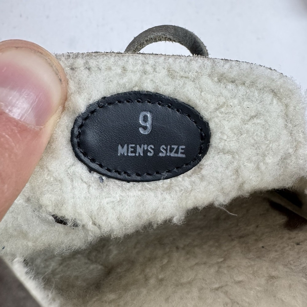Mens Tods Taupe Nubuck Faux Fur Lined Casual Driving Loafers Shoes Size 9 D - Picture 8 of 9
